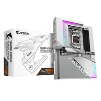 GIGABYTE B650E AORUS STEALTH ICE, Bundkort Hvid/Sølv