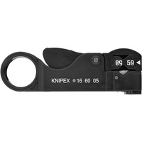 KNIPEX 16 60 05 SB Sort kabelstripper, Stripping /skraldeværktøj Plastik, Sort, 10,5 cm, 73 g