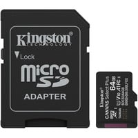 Kingston SDCS3/64GB, Hukommelseskort Sort