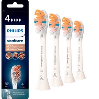 Philips A3 Premium All-in-One HX9094/10 4x Soniske tandbørstehoveder - Hvid Hvid, 4 stk, Hvid, 3 måned(er), Mellem, Philips, 2 Series Plaque Control, 2 Series Plaque Defense, Series 2100, 3 Series, DiamondClean,...