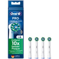 Procter & Gamble CrossAction 4 stk Hvid, Børstehoved Hvid, 4 stk, Hvid, 3 måned(er), Oral-B, 221 mm, 62 mm