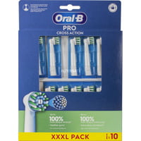 Procter & Gamble Oral-B Pro Cross Action Udskiftningstandbørstehoveder 10-pak Hvid