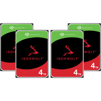 Seagate IronWolf NAS 4 x 4 TB Bundle, Harddisk 