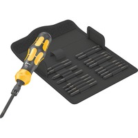 Wera Kraftform Kompakt 900 Sæt 1, med slag-skruetrækker, Bit sæt Sort/Gul