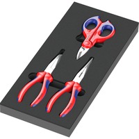 Wera Skumindsats KNIPEX tænger sæt 2, 3 dele, tang sæt Sort/grå