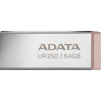 ADATA UR350 USB-nøgle 64 GB USB Type-A 3.2 Gen 1 (3.1 Gen 1) Brun, USB-stik nikkel/Brown, 64 GB, USB Type-A, 3.2 Gen 1 (3.1 Gen 1), 100 MB/s, Uden hætte, Brun