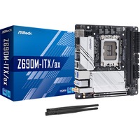 ASRock Z690M-ITX/ax Intel Z690 LGA 1700 mini ITX, Bundkort Intel, LGA 1700, Intel® Core™ i5, Intel® Core™ i7, Intel® Core™ i9, DDR4-SDRAM, 32 GB, DIMM