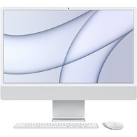 Apple iMac Apple M 61 cm (24") 4480 x 2520 pixel 8 GB 512 GB SSD All-in-One PC macOS Big Sur Wi-Fi 6 (802.11ax) Sølv, MAC-system Sølv, 61 cm (24"), 4.5K Ultra HD, Apple M, 8 GB, 512 GB, macOS Big Sur