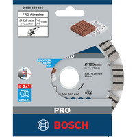 Bosch 2 608 602 680 rundsavklinge 12,5 cm 1 stk, Skæreskive Mursten, Kalksten, Sandsten, 12,5 cm, 2,22 cm, 2,2 mm, 1 stk