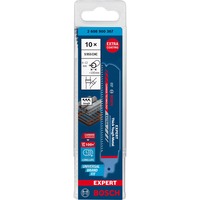 Bosch 2 608 900 367 stiksav, rullesav & sabelsavklinge Saber savklinge Karbid 10 stk Saber savklinge, Støbejern, Stål, Karbid, Blå, 10 cm, 3 mm