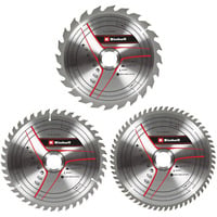 EINHELL HM rundsavklinge sæt, Ø 250 x 30mm, 2,5mm, 24 tænder / 42 tænder / 60 tænder 