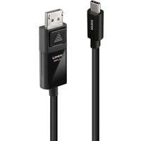 Lindy 43342 dockingstation USB Type-C Sort, Kabel Sort, USB Type-C, Sort, -20 - 40 °C, -40 - 80 °C
