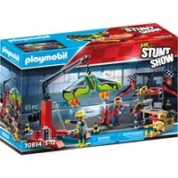PLAYMOBIL Air Stuntshow servicestation, Bygge legetøj 
