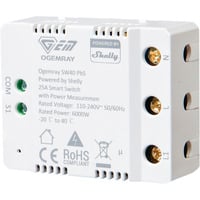 Shelly PbS Ogemray Smart Relay 25A Hvid