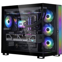 ALTERNATE AGP-WINDOW-INT-12, Gaming PC Sort/gennemsigtig