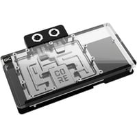 Alphacool Core RX 9070 XT Aorus Elite, Vandkøling gennemsigtig/Chrome