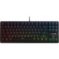 CHERRY G80-3000N RGB TKL tastatur Universel USB QWERTY US International Sort Sort, EU-layout (antal), Cherry MX Red Silent, Ledningsført, USB, Mekanisk, QWERTY, RGB LED, Sort