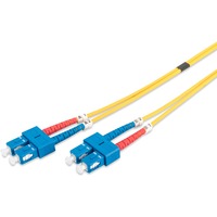 Digitus LWL patchkabel, duplex, SC > SC stik, singlemode OS2 Gul