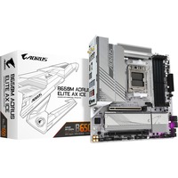 GIGABYTE B650M AORUS ELITE AX ICE bundkort AMD B650 Sokkel AM5 micro ATX Sølv, AMD, Sokkel AM5, AMD Ryzen 7000 Series, AMD Ryzen 8000 Series, AMD Ryzen 9000 Series, Sokkel AM5, DDR5-SDRAM, 256 GB