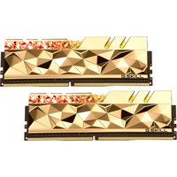 G.Skill Trident Z Royal F4-4800C20D-32GTEG hukommelsesmodul 32 GB 2 x 16 GB DDR4 4800 Mhz højglans-guld, 32 GB, 2 x 16 GB, DDR4, 4800 Mhz, 288-pin DIMM, Guld