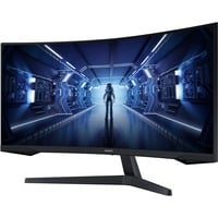 Samsung G55T computerskærm 86,4 cm (34") 3440 x 1440 pixel UltraWide Quad HD LED Sort, Gaming Skærm Sort, 86,4 cm (34"), 3440 x 1440 pixel, UltraWide Quad HD, LED, Sort