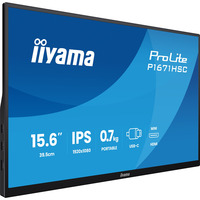 iiyama ProLite P1671HSC-B1 computerskærm 39,6 cm (15.6") 1920 x 1080 pixel Fuld HD LED Sort, LED-skærm Sort (mat), 39,6 cm (15.6"), 1920 x 1080 pixel, Fuld HD, LED, 3 ms, Sort