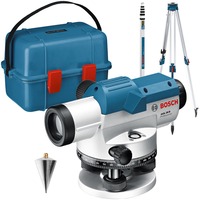 Bosch Set GOL 26 D + BT 160 + GR 500 Professional Linjeniveau 100 m, Lydstyrkejustering Blå, 100 m, 1,6 mm/m, 360°, Vandret, Linjeniveau, Sort, Blå, Sølv