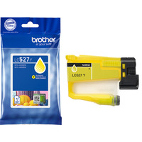 Brother LC527Y blækpatron 1 stk Original Gul Gul, Pigmentbaseret blæk, 1 stk, 900 Sider, Enkelt pakke