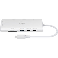 D-Link DUP-A01 interface hub USB 3.2 Gen 1 (3.1 Gen 1) Type-C 10000 Mbit/s Hvid, USB hub Hvid, USB 3.2 Gen 1 (3.1 Gen 1) Type-C, RJ-45, USB 3.2 Gen 1 (3.1 Gen 1) Type-A, USB 3.2 Gen 1 (3.1 Gen 1) Type-C, MicroSD (TransFlash), SD, 10000 Mbit/s, 60 Hz, 3860 x 2160