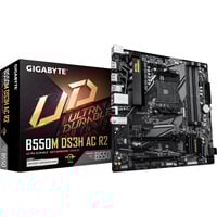 GIGABYTE B550M DS3H AC R2 bundkort AMD B550 Stik AM4 micro ATX AMD, Stik AM4, AMD Ryzen 3000 Series, AMD Ryzen 4000 Series, AMD Ryzen 5000 Series, Stik AM4, DDR4-SDRAM, 128 GB