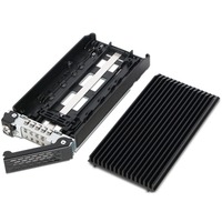 Icy Dock MB720TK-B drevkabinet HDD/SSD kabinet Aluminium, Sort 2.5", Laufwerkstrays Sort, HDD/SSD kabinet, 2.5", M.2, Aluminium, Sort