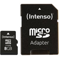 Intenso 3403460 hukommelseskort 8 GB SDHC Klasse 4 8 GB, SDHC, Klasse 4, 20 MB/s, 5 MB/s, Stødresistent, Temperaturbestandigt, Røntgenbestandig