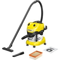 Kärcher WD 4 SV-20, Våd / tør støvsuger Gul/rustfrit stål