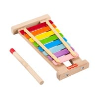 Mattel xylofon i træ, musikinstrument-legetøj til tumlinger, 2 dele i træ, Musik legetøj musikinstrument-legetøj til tumlinger, 2 dele i træ, 2 År, Klingende