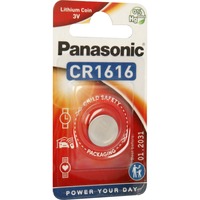 Panasonic CR-1616EL/1B husholdningsbatteri Engangsbatteri CR1616 Lithium Engangsbatteri, CR1616, Lithium, 3 V, 1 stk, 10 År