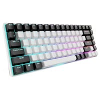 Sharkoon SKILLER SGK50 S3, Gaming-tastatur Hvid, Layout af jernbanevirksomhed, Gateron Yellow