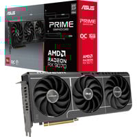 ASUS Prime -RX9070-O16G-EVO AMD Radeon RX 9070 16 GB GDDR6, Grafikkort grå, Radeon RX 9070, 16 GB, GDDR6, 256 Bit, 7680 x 4320 pixel, PCI Express 5.0