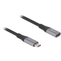 DeLOCK 81202, Forlængerledning Sort/grå