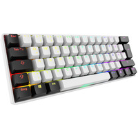 Sharkoon SKILLER SGK50 S4 Gen2, Gaming-tastatur Hvid, DE-layout, Gateron Yellow