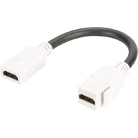 Digitus HDMI 2.0 Keystone modul med 12 cm tilslutningsledning Hvid