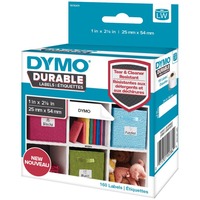 Dymo Durable Hvid Selvklæbende printeretiket Hvid, Selvklæbende printeretiket, Polypropylen (PP), Permanent, Universel, -18 - 50 °C