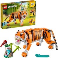 LEGO Creator 3-in-1 Majestætisk tiger, Bygge legetøj Byggesæt, 9 År, Plast, 755 stk, 865 g