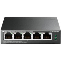 TP-Link TL-SG1005LP netværksswitch Ikke administreret Gigabit Ethernet (10/100/1000) Strøm over Ethernet (PoE) Sort Sort, Ikke administreret, Gigabit Ethernet (10/100/1000), Strøm over Ethernet (PoE), Kan monteres på væggen