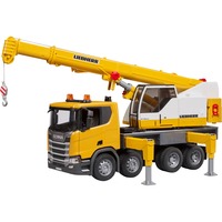 bruder Scania Super 560R Liebherr kran-lastbil med lys- og lydmodul, Model køretøj 