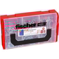 fischer FixTainer - DuoPower/DuoTec + skruer, Dyvel Lys grå/Rød