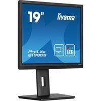 iiyama ProLite B1980S-B1 computerskærm 48,3 cm (19") 1280 x 1024 pixel VGA LED Sort, LED-skærm Sort (mat), 48,3 cm (19"), 1280 x 1024 pixel, VGA, LED, 3 ms, Sort