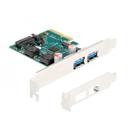 DeLOCK PCI Express x4 kort til 2 x ekstern USB 10 Gbps Type-A stik, USB-controlleren 
