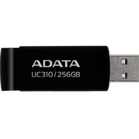 ADATA UC310 USB-nøgle 128 GB USB Type-A 3.2 Gen 1 (3.1 Gen 1) Sort, USB-stik Sort, 128 GB, USB Type-A, 3.2 Gen 1 (3.1 Gen 1), 100 MB/s, Svirvel, Sort