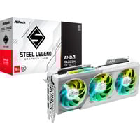ASRock Radeon RX 9070 STEEL LEGEND OC, Grafikkort Sort