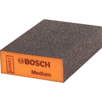 Bosch 2 608 901 169 slibeblok Medium grus, Grinding sponge Orange, Medium grus, Slibeblok, Brun, Orange, Skum, Træ, Fjernelse af maling